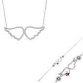 Gümüş Melek Kanadı Bayan Set thumbnail 1