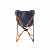 Bag The Joy Ahşap Katlanır Kamp Bahçe Sandalyesi Kahverengi Iskelet Lacivert Kılıf - 3