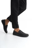 Erkek Hakiki Deri Loafer Comfort Ayakkabı Dikişli Günlük Ayakkabı - 3