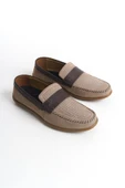 Erkek Hakiki Deri Loafer Comfort Ayakkabı Dikişli Günlük Ayakkabı - 8