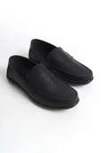 Erkek Hakiki Deri Loafer Comfort Ayakkabı Dikişli Günlük Ayakkabı - 4