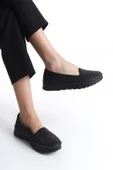 Kadın Rahat Taban Loafer Parlak Taş Detaylı Tam Kalıp Günlük Ortopedik Ayakkabı thumbnail 3