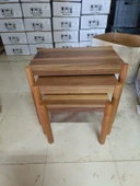NİVEMESHOME LİZA CEVİZ ZİGON SEHPA - 1