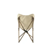 Ahşap Katlanır Kamp Bahçe Sandalyesi Antrasit Iskelet Bej Kılıf - 4