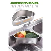 ModaCar Inox Lavabo Köşe Süzgeci Organizer 304 Paslanmaz Çelik - 1