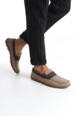 Erkek Hakiki Deri Loafer Comfort Ayakkabı Dikişli Günlük Ayakkabı - 6