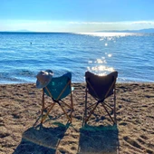 Bag The Joy Ahşap Katlanır Kamp Bahçe Sandalyesi Kahverengi Iskelet Turkuaz Kılıf - 8