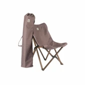 Bag The Joy Ahşap Katlanır Kamp Bahçe Sandalyesi Antrasit Iskelet Koyu Gri Kılıf - 2