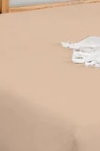 Upstyle Penye Lastikli Çarşaf Pamuklu Jersey Battal Kişilik 180x200cm Bej - 3