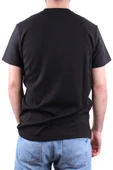 Dagoster DMG23-211676 Siyah Günlük Bisiklet Yaka Erkek Tişört - 4