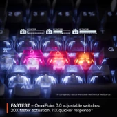 SteelSeries Apex Pro Mini Gen 3 OmniPoint 3.0 HiperManyetik Switch RGB Mekanik Kablolu Oyuncu Klavyesi (UK) - 6