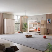 Ranza, Zenit Yavrulu Genç Odası Takımı Ranza + Üç Kapaklı Dolap - 1