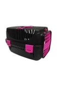 Pribor Kedi Köpek Evcil Hayvan Taşıma Çantası Box Orta Boy Çok Fonksiyonlu Siyah-pembe - 1