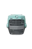 Pribor Hz-100 Kedi Köpek Evcil Hayvan Taşıma Çantası Box Orta Boy Çok Fonksiyonlu Su Yeşili Gri - 3