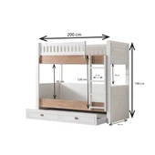 Ranza, Zenit Yavrulu Genç Odası Takımı Ranza + Üç Kapaklı Dolap - 5