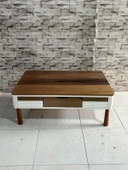 NİVEMESHOME ESTA CEVİZ-KREM ORTA SEHPA - 1