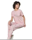 Aydoğan Kadın Pudra Viskon Kısa Kollu Pijama Takımı 240949 - 4