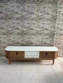 NİVEMESHOME DALYA KREM-CEVİZ TV SEHPASI - 1