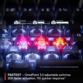 SteelSeries Apex Pro TKL Gen 3 OmniPoint 3.0 HiperManyetik Switch RGB Mekanik Kablolu Oyuncu Klavyesi (UK) - Beyaz - 5