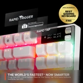 SteelSeries Apex Pro TKL Gen 3 OmniPoint 3.0 HiperManyetik Switch RGB Mekanik Kablolu Oyuncu Klavyesi (UK) - Beyaz - 2