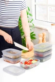 HOMENIVA 6 Adet Mini Saklama Kabı - Kapaklı Buzdolabı Kabı - 3