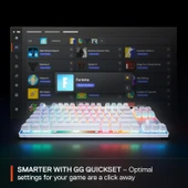 SteelSeries Apex Pro TKL Gen 3 OmniPoint 3.0 HiperManyetik Switch RGB Mekanik Kablolu Oyuncu Klavyesi (UK) - Beyaz - 4