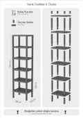 HOMENIVA 6 Katlı Ombeg Düzenleyici Banyo Rafı, Havluluk, Deterjanlık Makyaj Organizer - 6