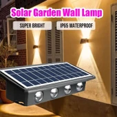 320 Watt, Çok Kaliteli, Güneş Enerjisi İle Çalışır Dekoratif Dış Mekan Aplik Solar Bahçe Duvar Aplik - 7