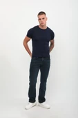 Erkek Likralı Regular Fit Haki Jean Pantolon - 1