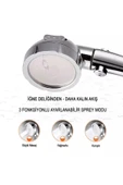 Sardıcı Tyler Serisi Fonksiyonlu Start Stop Duş Başlığı Seti Başlık/Hortum/Mafsal Fırsatı - 3