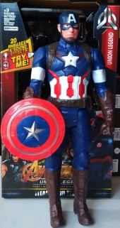 Avengers Captain America Figür 30 Cm. Işıklı Sesli Kaptan Amerika Figür - 1