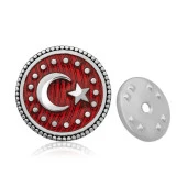 Gümüş Ay Yıldız Rozet thumbnail 1