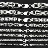 Gümüş Kral Zincir - 5 mm Köşeli thumbnail 3