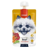 Wanpy Taze Sığır Etli & Havuçlu Köpek Et Ezmesi 90 g - 1