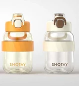 Shotay Pipetli Su Matarası Tritan Turuncu 1000Ml thumbnail 3