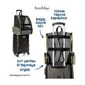 Brave Paws Kedi Köpek Çantası Yıkanabilir ve Hava Alan Piramit Model (Siyah) - 5