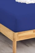 Upstyle Penye Lastikli Çarşaf Pamuklu Jersey Battal Kişilik 180x200cm Lacivert - 2