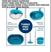 Motek Yeni Turbo Disk Mop Yedek Püskül 2 Adet - 4