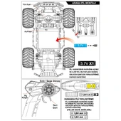 Uzaktan Kumandalı Full Fonksiyon 1:14 Şarjlı 2.4G Off-Road Araba Yeşil - 4