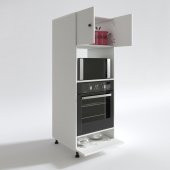 Kenzlife fırın dolabı halide byz 162X60X56 mutfak kapaklı ayaklı banyo kiler ofis - 2