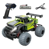 Uzaktan Kumandalı Full Fonksiyon 1:14 Şarjlı 2.4G Off-Road Araba Yeşil - 1