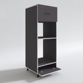 Kenzlife fırın dolabı halide gri 162*60*56 mutfak kapaklı ayaklı banyo kiler ofis thumbnail 3