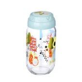 Vintage  Dekoratif  Desenli Cam Kavanoz 1000 ml - 33,8 oz - Avokado - 2