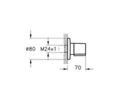 Vitra A4146136  Ankastre Stop Valf - 2