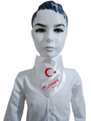 Ay Yıldızlı Atatürk İmzalı Fular - 1