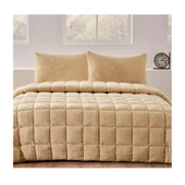 Özdilek Bej Nova Yorgan (Yastıksız) Sherpa Battaniye Dokulu Çift Kişilik (195x215) - 1