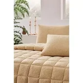 Özdilek Bej Nova Yorgan (Yastıksız) Sherpa Battaniye Dokulu Çift Kişilik (195x215) - 2