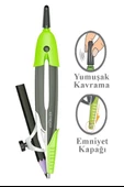 Renkli Kalemli Pergel 1 Adet Keyroad Compass Armet Plastik Pergel Matematik Teknik Çizim Pergeli - 2