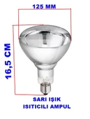 LIĞTEX 250w E-27 Duylu İnfrared Isı Ampulu Kuluçka Civciv Evcil Hayvan ve ortam Isıtma thumbnail 2