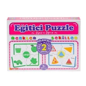 7194 Çark Puzzle Renkler Şekiller - 3